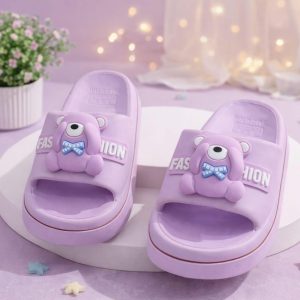 Teddy Charm Cushion Slides Purple for 1 KD in Kuwait