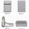 Quilted Mini Crossbody Phone Bag Quilted Mini Crossbody Phone Bag Grey for 1 KD in Kuwait