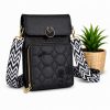 Quilted Mini Crossbody Phone Bag Quilted Mini Crossbody Phone Bag Black for 1 KD in Kuwait