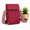 Quilted Mini Crossbody Phone Bag Quilted Mini Crossbody Phone Bag Red for 1 KD in Kuwait