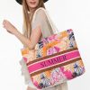 Summer Bloom Rope Handle Beach Tote (Assorted Designs) Lightweight Summer Bloom Rope Handle Beach Tote for 1 KD in Kuwait