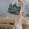 Summer Bloom Rope Handle Beach Tote (Assorted Designs) Large Capacity Summer Bloom Rope Handle Beach Tote for 1 KD in Kuwait