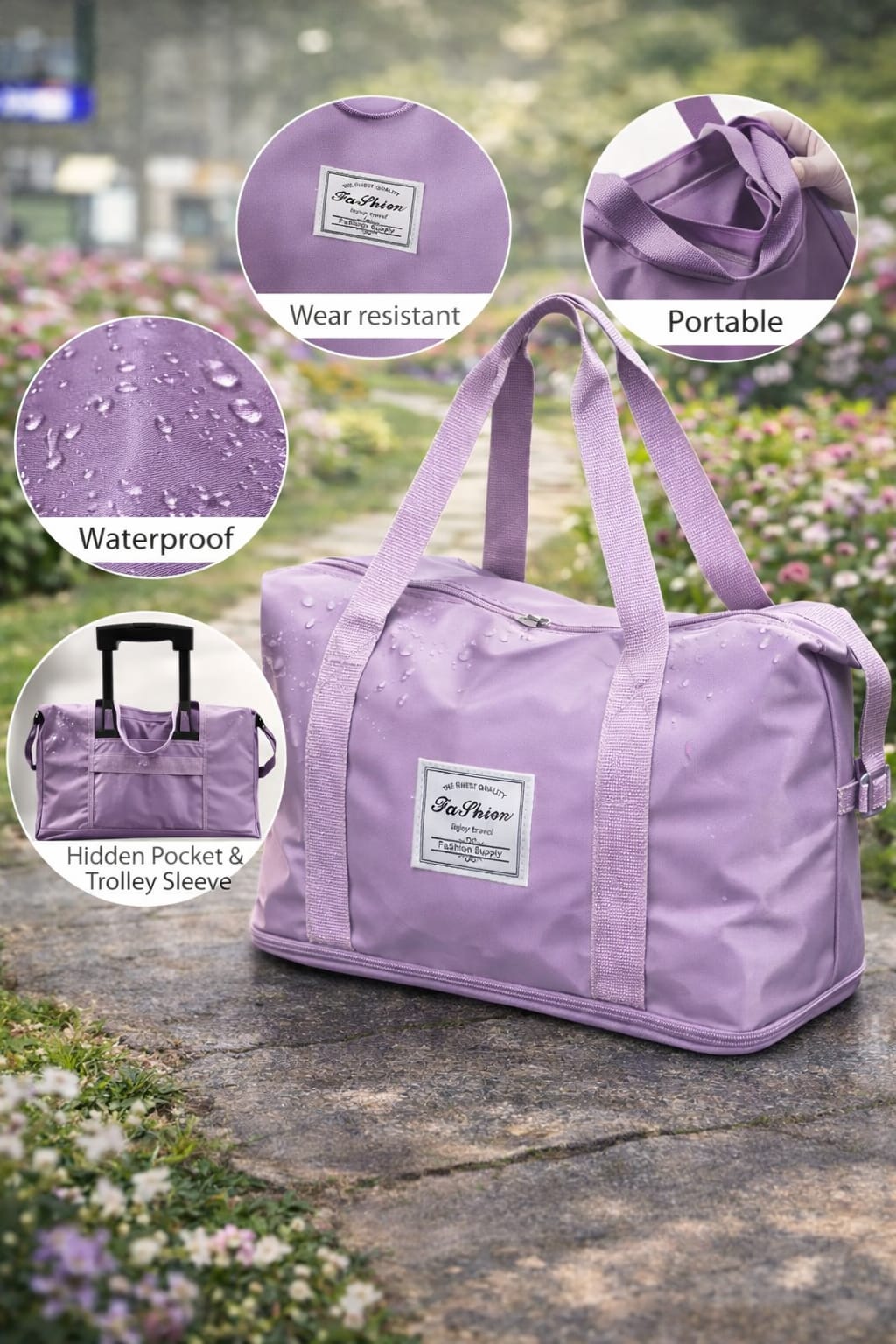 Travel Duffel Bag Side View Travel Duffel Bag Side View