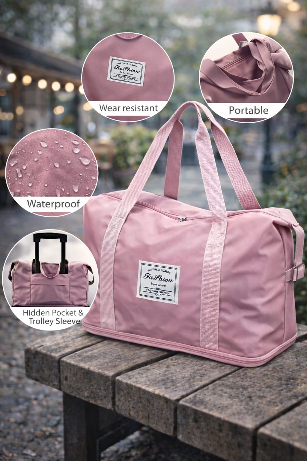 Travel Duffel Bag Trolley Sleeve View Travel Duffel Bag Trolley Sleeve View