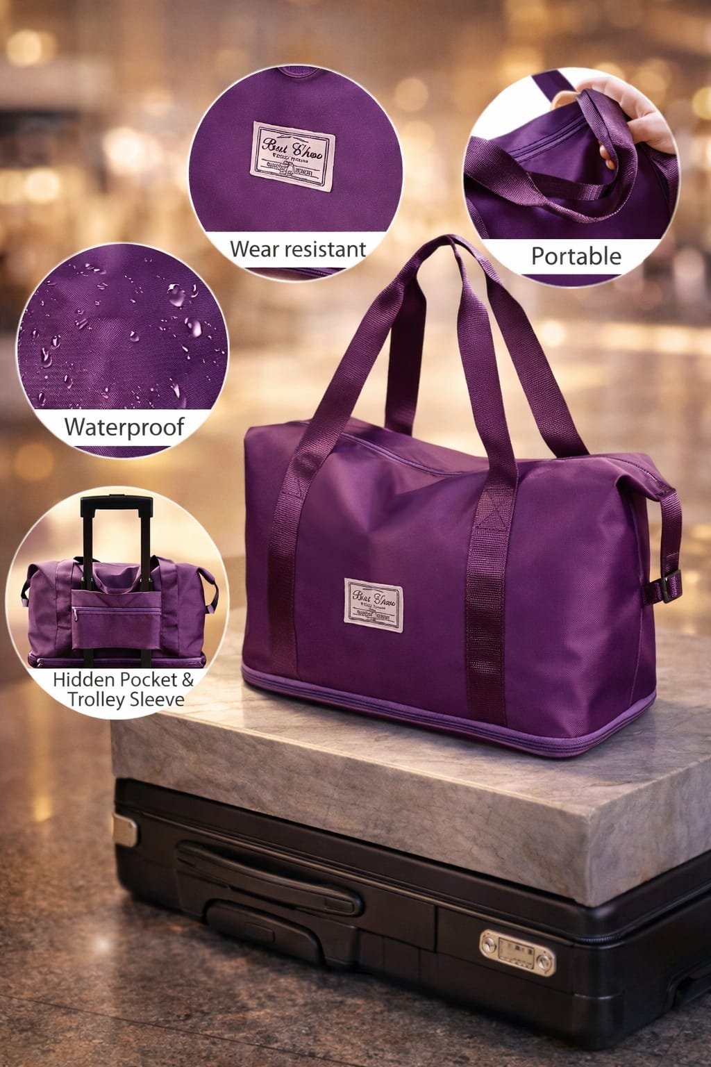 Travel Duffel Bag Front View Travel Duffel Bag Front View