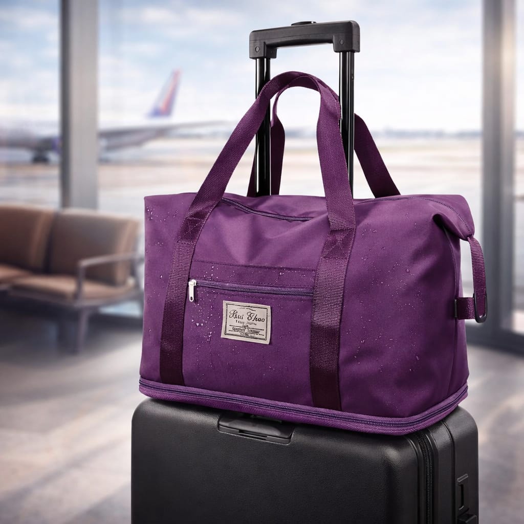 Travel Duffel Bag Zipper Detail Travel Duffel Bag Zipper Detail