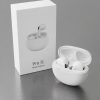 White Wireless Earbuds Front View