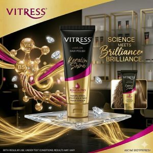 Vitress Keratin Shine Leave-On Hair Polish - 100ml