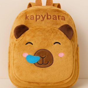 Cute Capybara Plush Kids Backpack