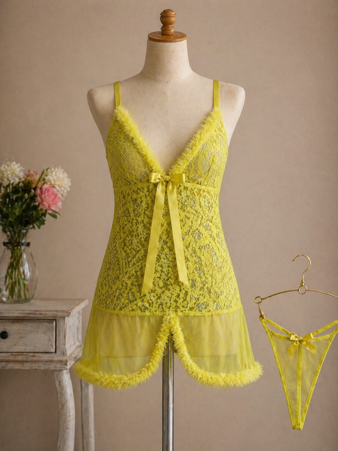 Luxury lace nightdress for women
