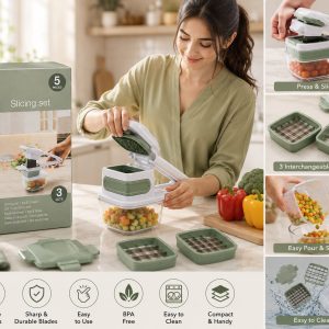 5-in-1 Multifunction Vegetable Chopper Set