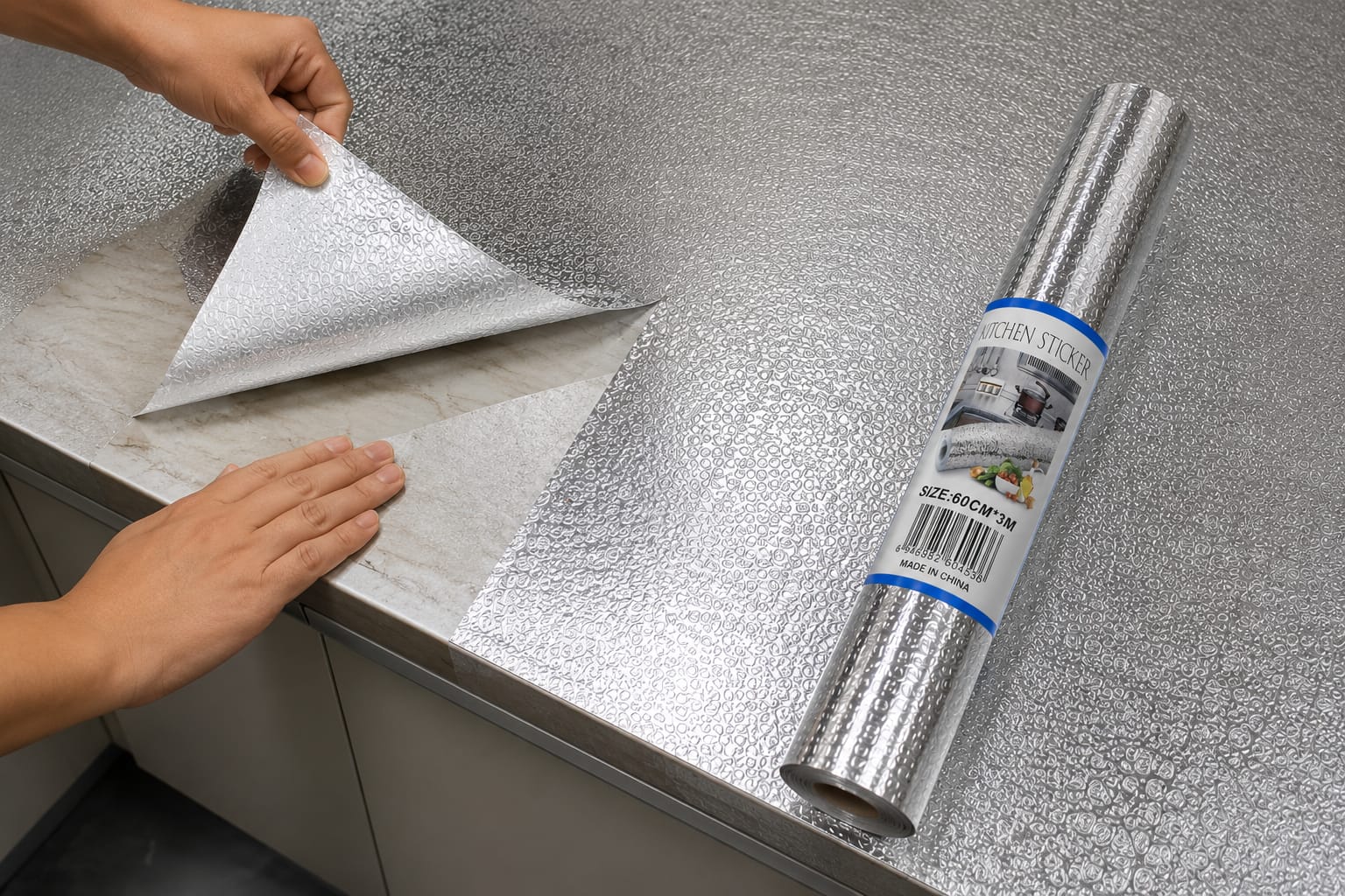 Kitchen Wall Sticker Roll Oil Proof Heat Resistant