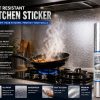 Aluminum Foil Kitchen Backsplash Sticker Install