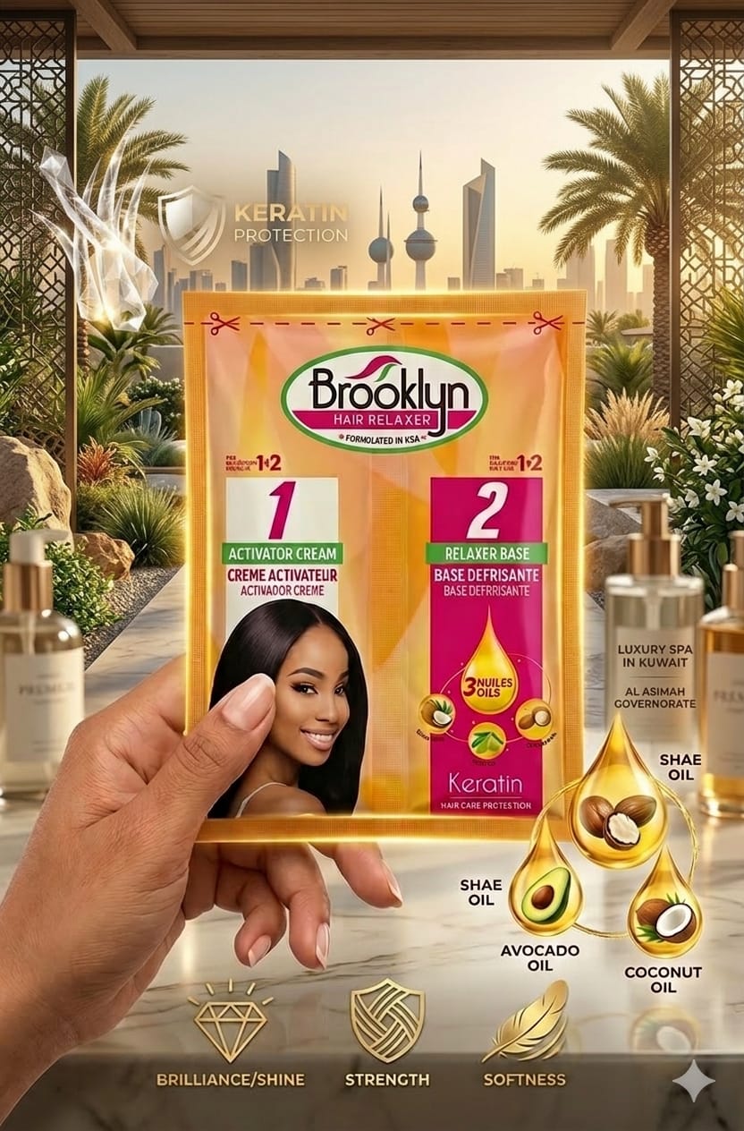 Brooklyn Keratin Hair Relaxer Cream 140ml 2PCS Set