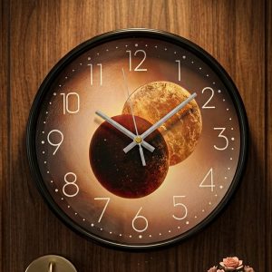 Decorative Designer Wall Clock – Modern Printed Quartz Clock