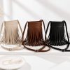 Boho Fringe Crossbody Bag Tassel Detail Close Up Boho Fringe Crossbody Bag Tassel Detail Close Up
