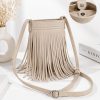 Beige Boho Fringe Tassel Crossbody Sling Bag Beige Boho Fringe Tassel Crossbody Sling Bag