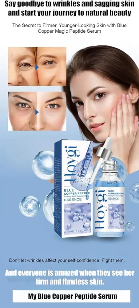 Hovsi Copper Peptide Serum Firming Essence Bottle