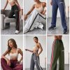 Women's Wide-Leg Side Stripe Lounge Pants Women's Wide-Leg Side Stripe Lounge Pants