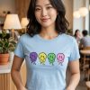 Sky Blue Graphic Crop Top Set for Women Casual Wear Sky Blue Graphic Crop Top Set for Women Casual Wear