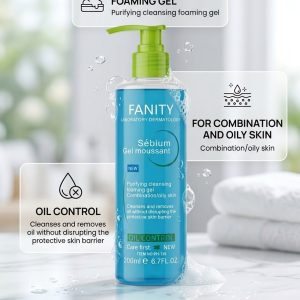 FANITY Sébium Purifying Foaming Cleansing Gel – Oil Control Face Wash (200ml)