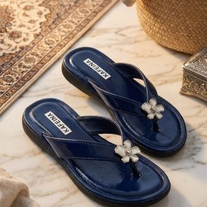 Women's Floral Comfort Flip Flops – Lightweight Soft Sole Casual Slippers