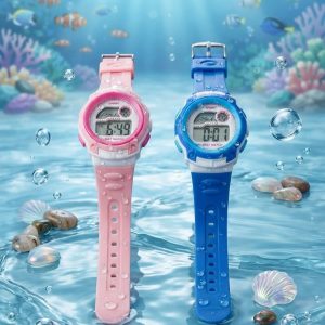 Kids Digital Sports Watch – Water & Shock Resistant - Set of 2PCS