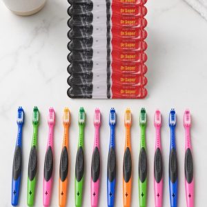 Dr Super Medium-Bristle Toothbrush – 12 Pieces Value Pack