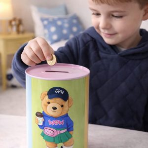 Assorted Cartoon Design Kids’ Coin Saving Bank