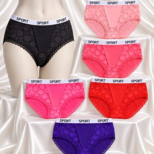 Women’s Lace Briefs – Assorted 6-Piece Pack