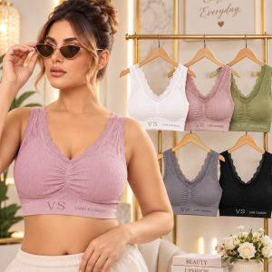 Women’s Lace V-Neck Comfort Bra